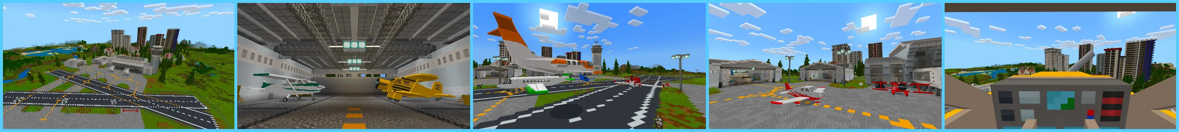 Аэропорт с самолетами 2 panorama