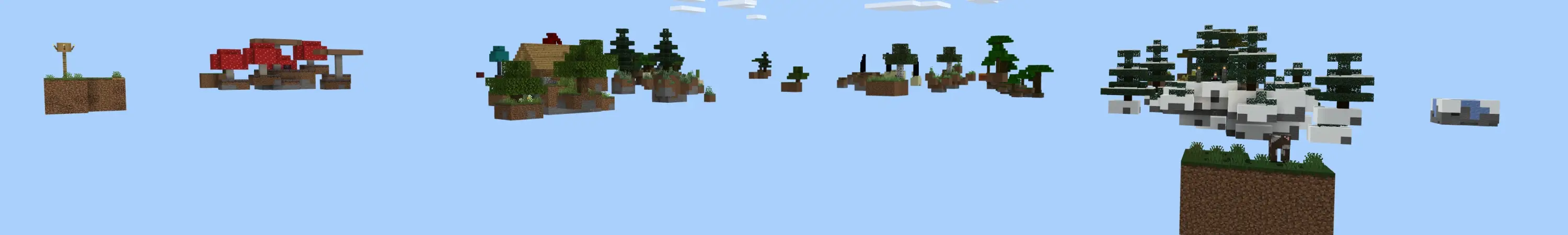 Случайная добыча в Skyblock panorama