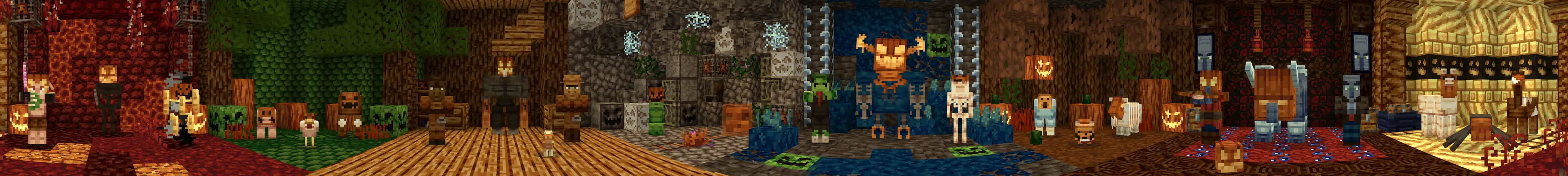 Тыквенный Хэллоуин panorama