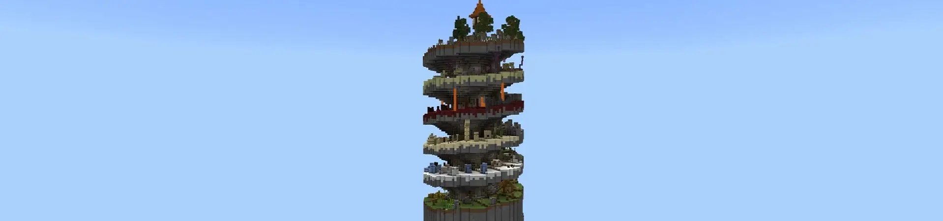 Спиральный паркур panorama