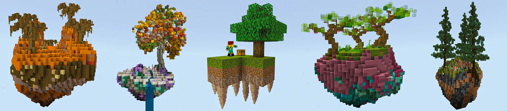 Skyblock: пещеры panorama