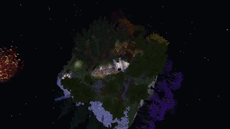 Скриншот Skyblock в космосе №1