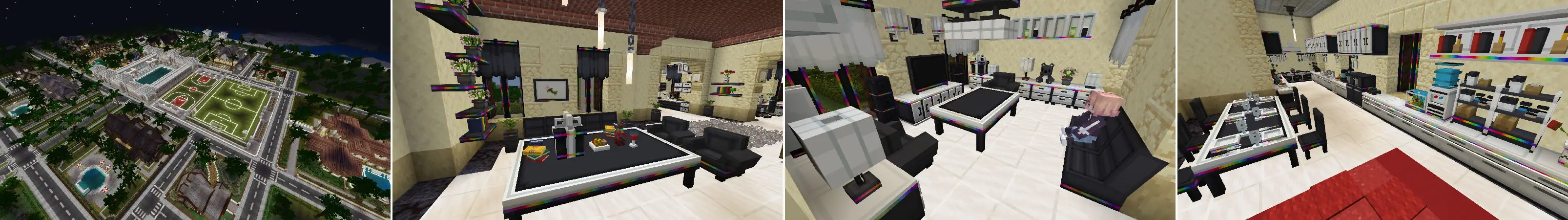 Мебель с RGB-подсветкой panorama