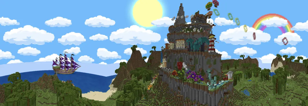 Паркур на горе panorama