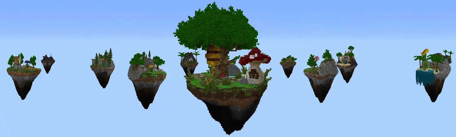 Семейный улей Skyblock panorama