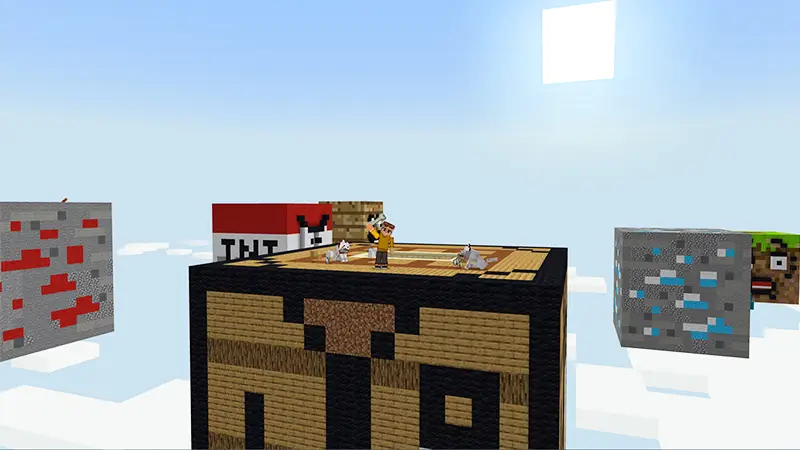 Скриншот Skyblock: гигантские блоки №1