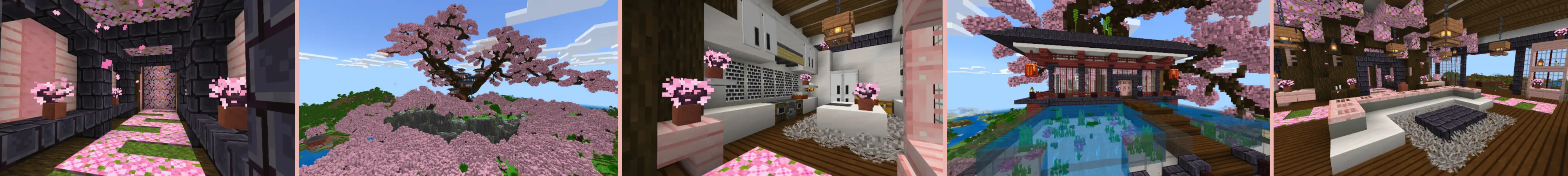 Домик на вишневом дереве panorama