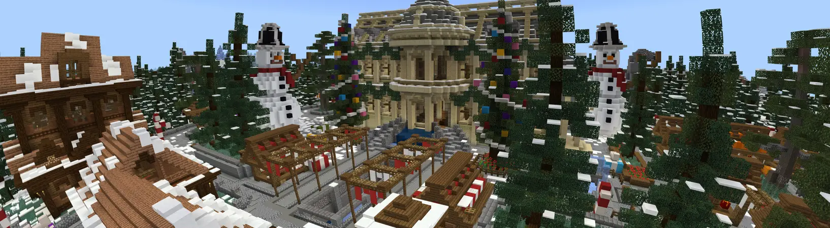 Зимняя деревня panorama