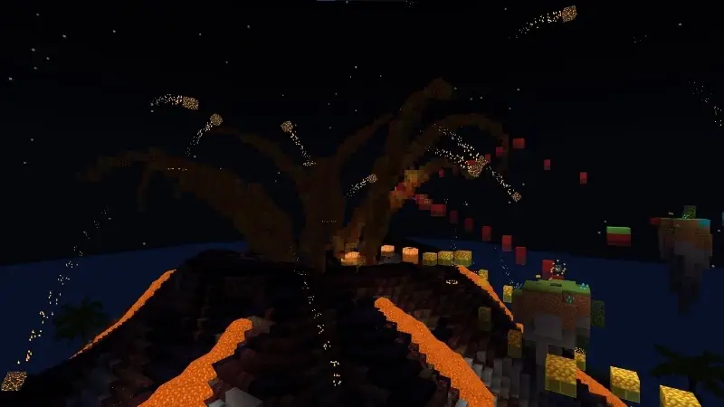 Скриншот Паркур-спасение от вулкана №1