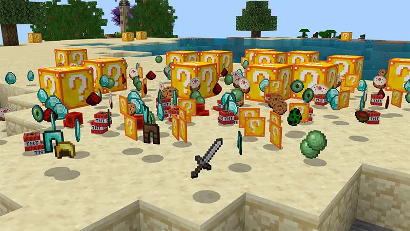 Скриншот SKYBLOCK И БЛОКИ УДАЧИ №2