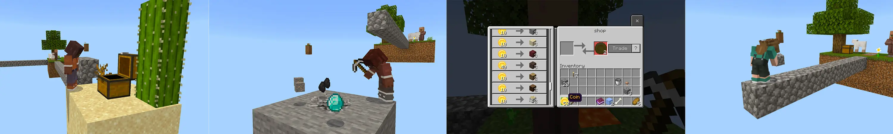 Классический Skyblock panorama