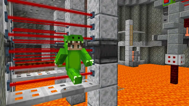 Скриншот Паркур с поднимающейся лавой №5