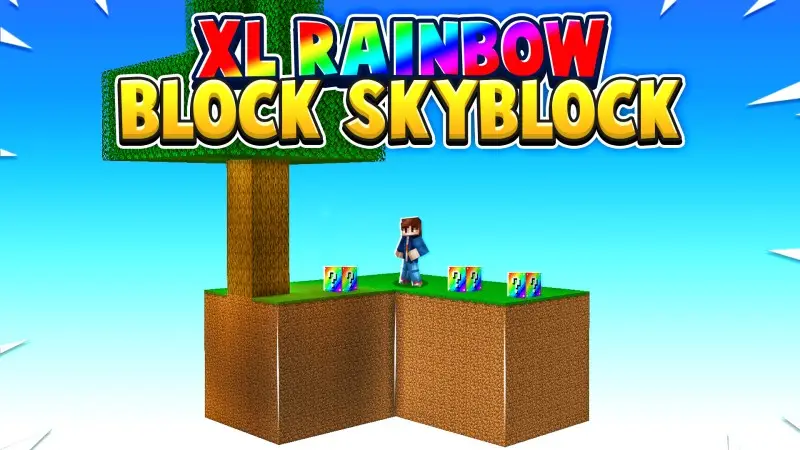 Skyblock: радужные блоки XL