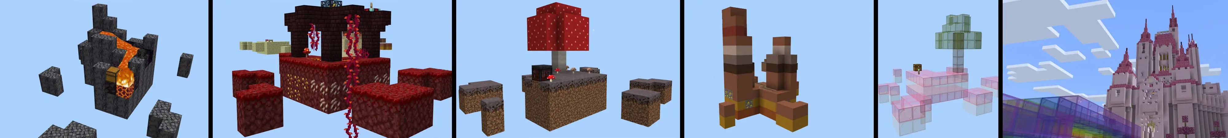 Skyblock: единорог panorama