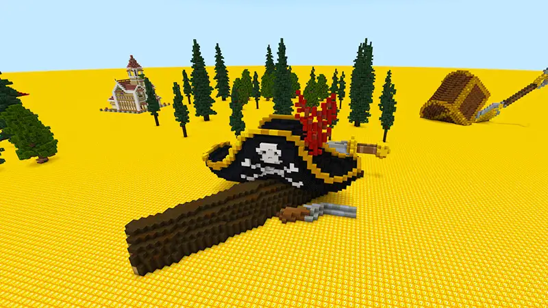 Скриншот Плоский мир с блоками удачи! №2