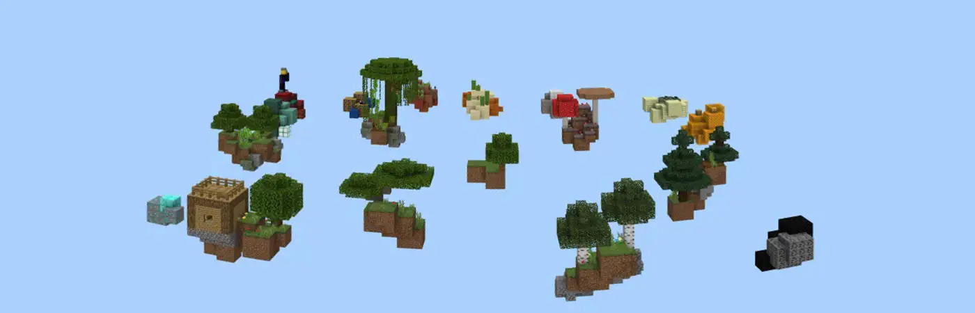 Skyblock: дождь из мобов panorama