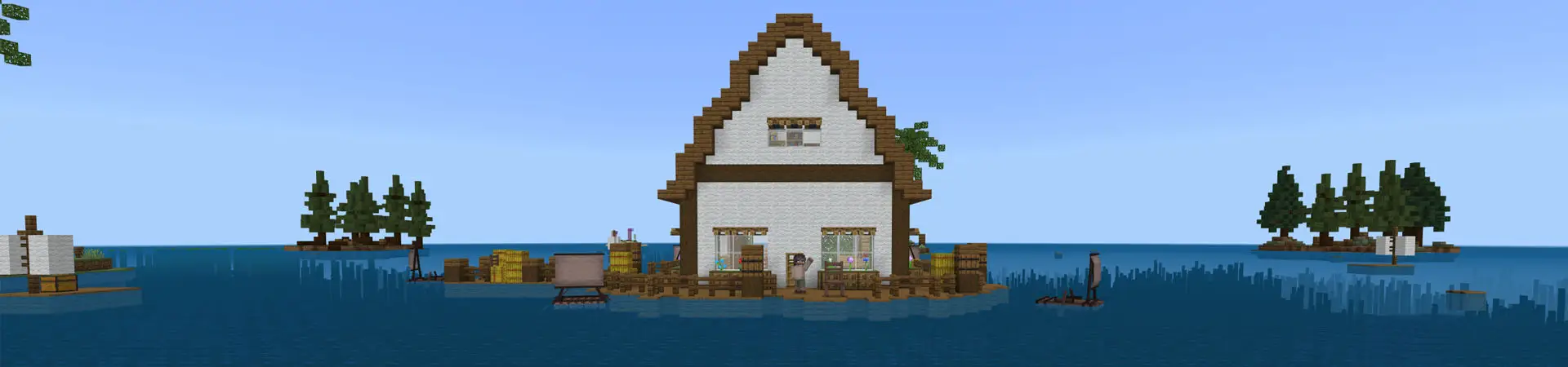 Морской плот panorama