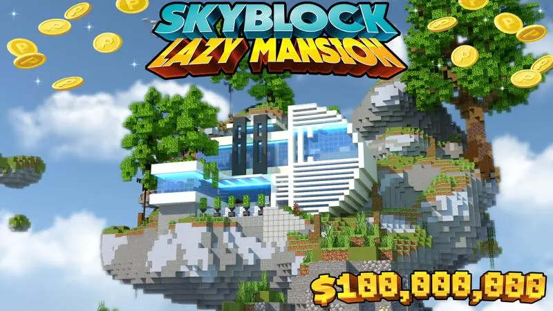 Особняк для лени в Skyblock