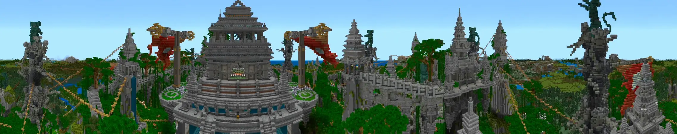 Храм в джунглях panorama