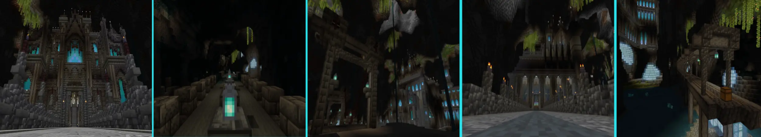 Древний подземный замок panorama