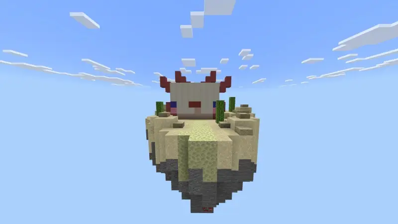 Скриншот Skyblock с головами мобов №1