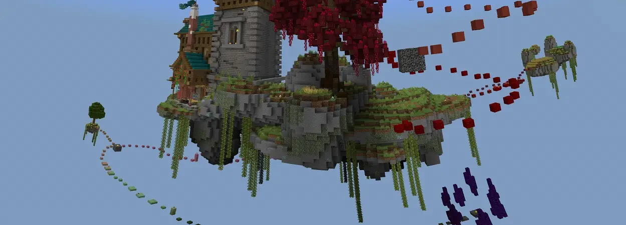 Skyblock: паркур II panorama