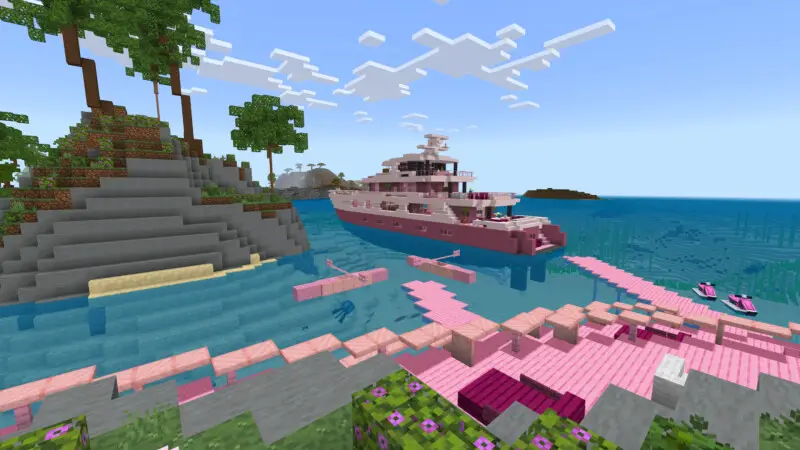 Скриншот Симпатичный розовый современный особняк №5