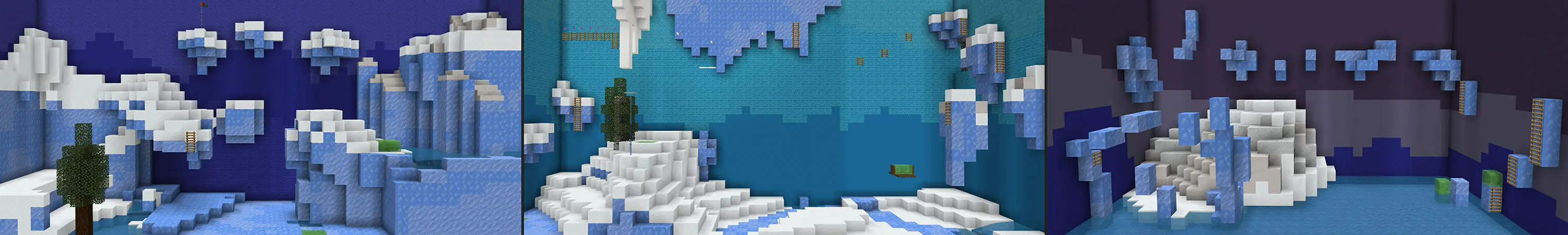 Зимняя сетка для паркура panorama