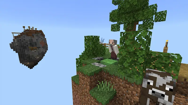 Скриншот Skyblock: батуты №1