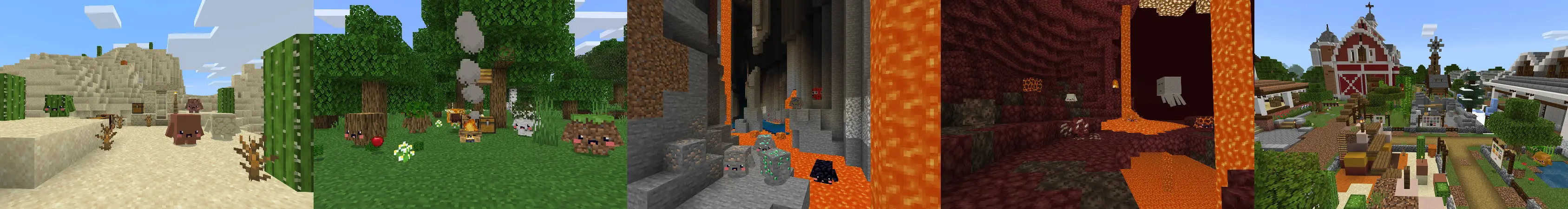 Животные из блоков panorama