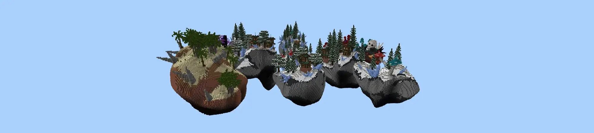 Skyblock: зима panorama