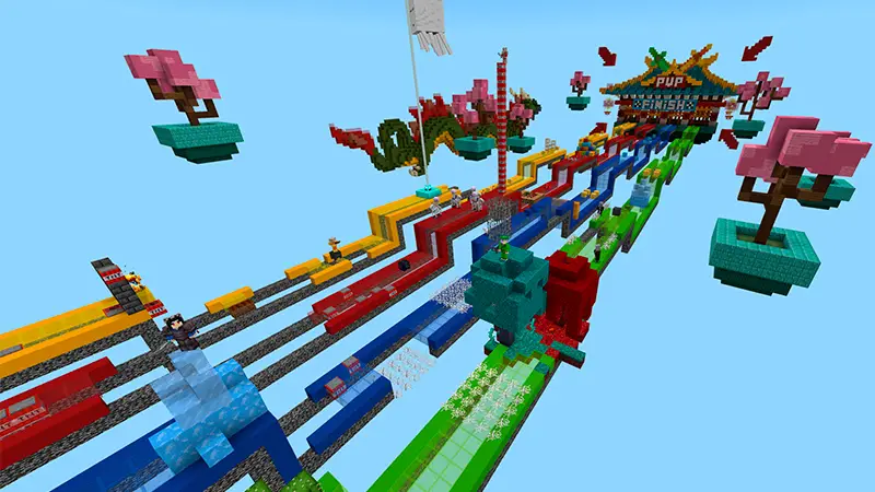 Скриншот Блоки удачи: гонка ниндзя №1