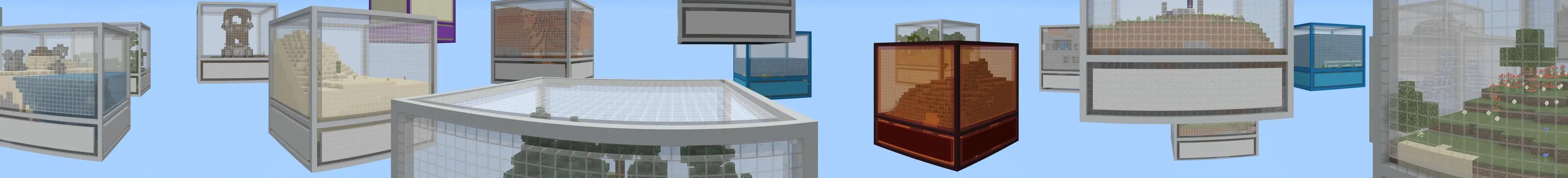 Коробки с биомами panorama