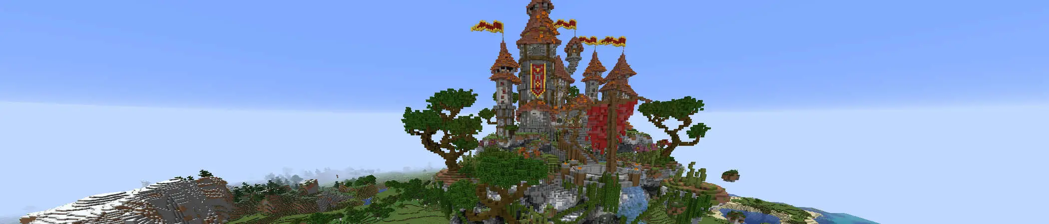 Древний летающий замок panorama