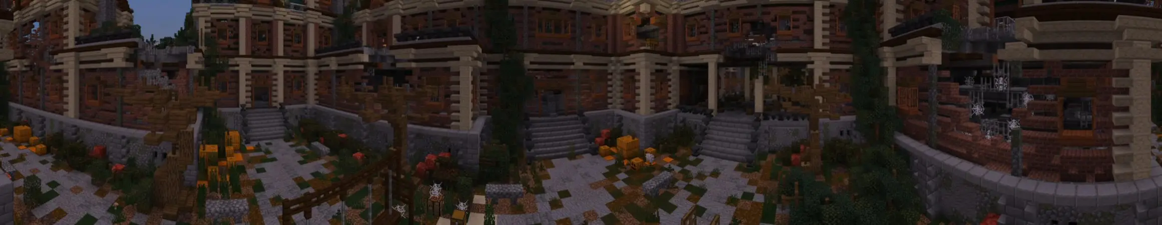 Заброшенная психиатрическая лечебница panorama