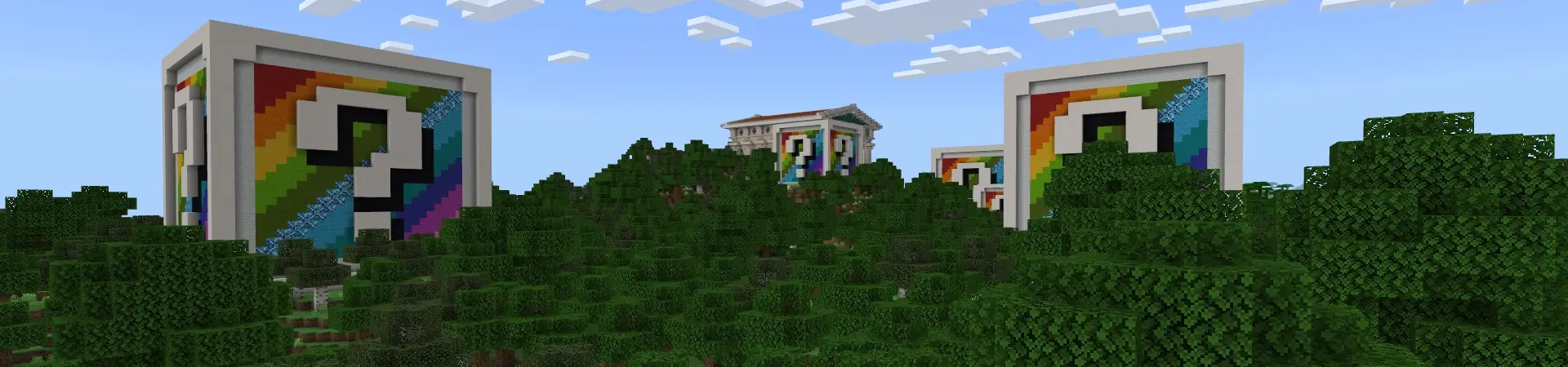 Оригинальные радужные блоки panorama