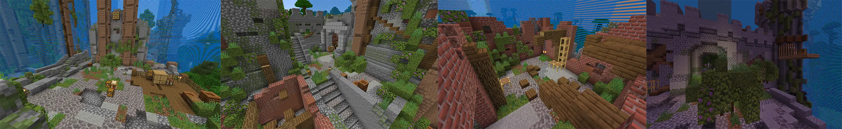 Выживание с блоками panorama