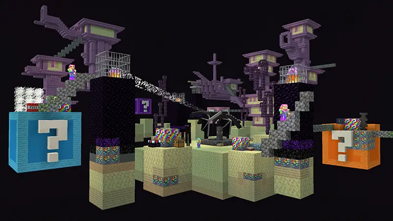 Скриншот Skyblock с блоками удачи: радуга №3