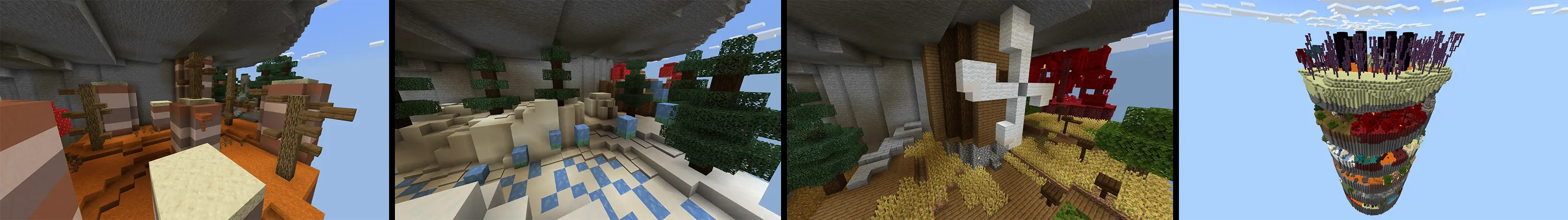 Спиральный паркур panorama