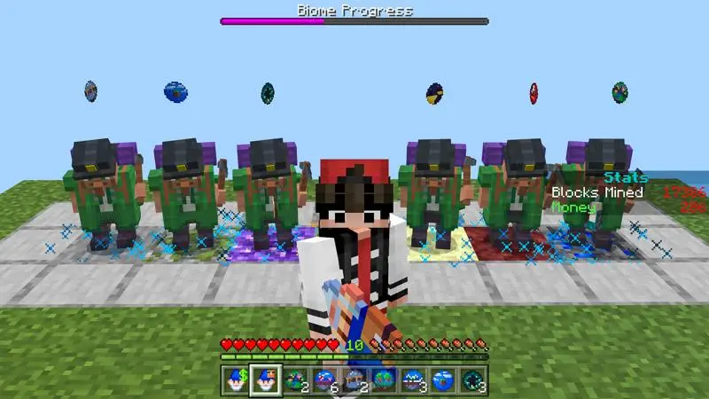 Скриншот Skyblock с одним блоком №2