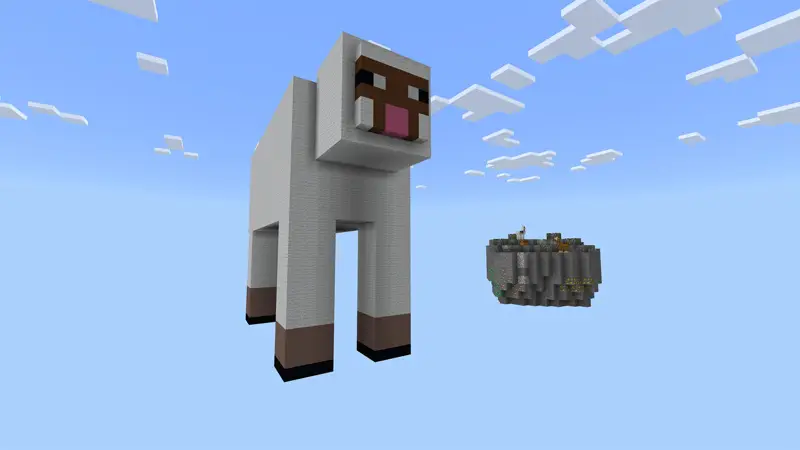 Скриншот Skyblock с мобами №3