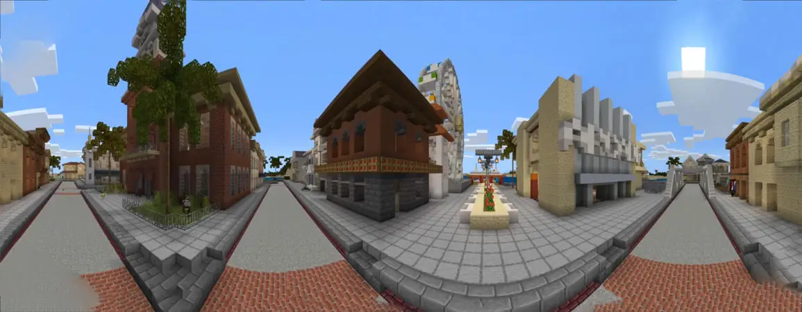 Весенний город panorama