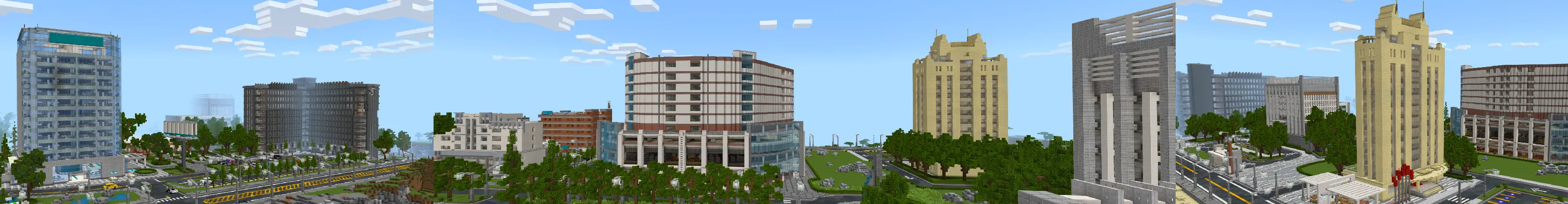 Современный город panorama