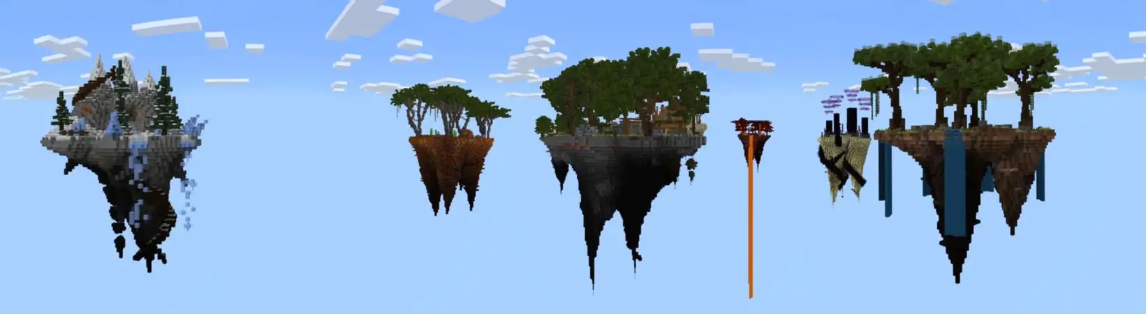 Skyblock с лучшим биомом panorama