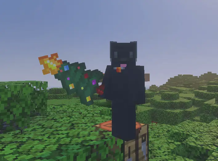 Новогодняя ёлка в руке