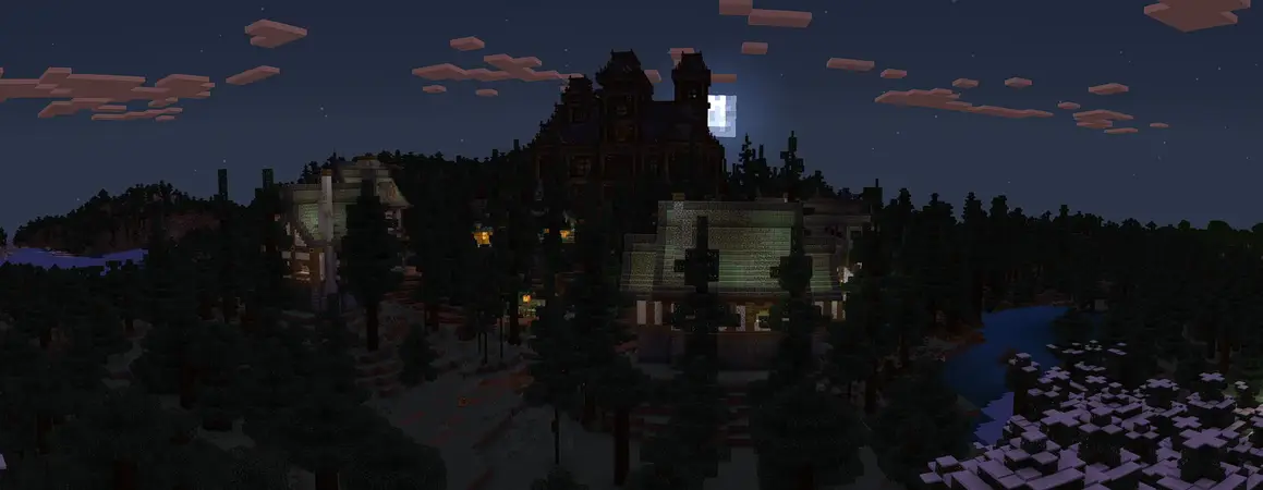 Усадьба Хэллоуин panorama