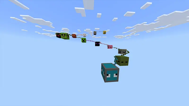 Скриншот Паркур по головам мобов №5