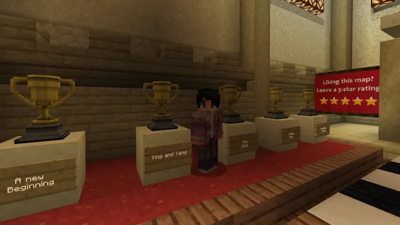 Скриншот Skyblock: паркур в стиле аниме №1