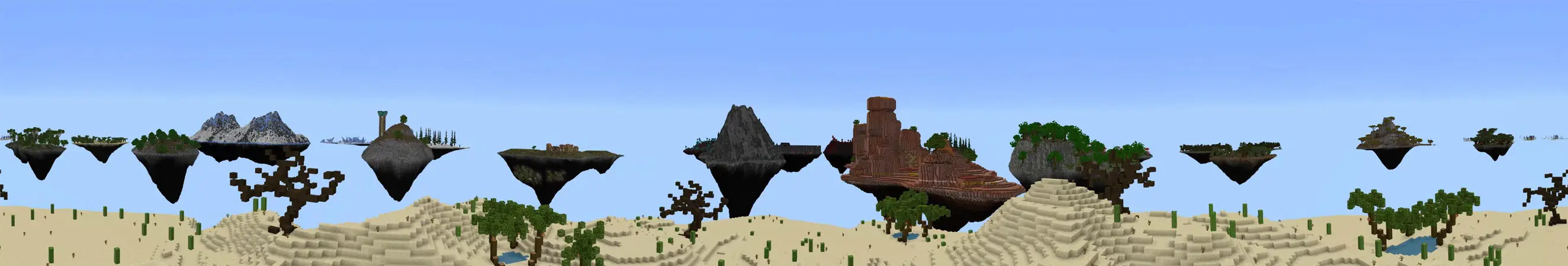 Испытание на выживание на небесных островах panorama