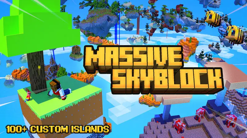 Огромная карта Skyblock